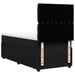 Pat box spring cu saltea, negru, 90x190 cm, catifea - WALTI WALTI