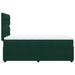 Pat box spring cu saltea, verde închis, 90x190 cm, catifea - WALTI WALTI
