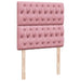 Pat box spring cu saltea, roz, 90x190 cm, catifea - WALTI WALTI