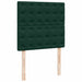 Pat box spring cu saltea, verde închis, 90x190 cm, catifea - WALTI WALTI