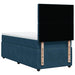Pat box spring cu saltea, albastru închis, 90x190 cm, catifea - WALTI WALTI