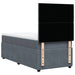 Pat box spring cu saltea, gri închis, 90x200 cm, catifea - WALTI WALTI