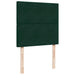 Pat box spring cu saltea, verde închis, 90x200 cm, catifea - WALTI WALTI