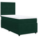 Pat box spring cu saltea, verde închis, 90x200 cm, catifea - WALTI WALTI
