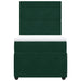 Pat box spring cu saltea, verde închis, 90x200 cm, catifea - WALTI WALTI