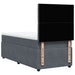 Pat box spring cu saltea, gri închis, 90x200 cm, catifea - WALTI WALTI