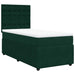 Pat box spring cu saltea, verde închis, 90x200 cm, catifea - WALTI WALTI