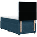 Pat box spring cu saltea, albastru închis, 90x200 cm, catifea - WALTI WALTI