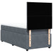 Pat box spring cu saltea, gri închis, 100x200 cm, catifea - WALTI WALTI