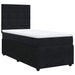 Pat box spring cu saltea, negru, 100x200 cm, catifea - WALTI WALTI