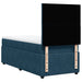 Pat box spring cu saltea, albastru închis, 100x200 cm, catifea - WALTI WALTI