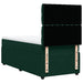 Pat box spring cu saltea, verde închis, 100x200 cm, catifea - WALTI WALTI