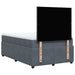Pat box spring cu saltea, gri închis, 120x190 cm, catifea - WALTI WALTI