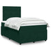 Pat box spring cu saltea, verde închis, 120x190 cm, catifea - WALTI WALTI