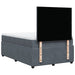 Pat box spring cu saltea, gri închis, 120x190 cm, catifea - WALTI WALTI