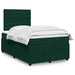 Pat box spring cu saltea, verde închis, 120x190 cm, catifea - WALTI WALTI