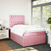 Pat box spring cu saltea, negru, 120x190 cm, catifea - WALTI WALTI