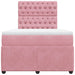 Pat box spring cu saltea, negru, 120x190 cm, catifea - WALTI WALTI