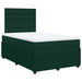 Pat box spring cu saltea, verde închis, 120x190 cm, catifea - WALTI WALTI