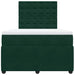 Pat box spring cu saltea, verde închis, 120x190 cm, catifea - WALTI WALTI
