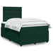 Pat box spring cu saltea, verde închis, 120x190 cm, catifea - WALTI WALTI