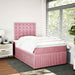 Pat box spring cu saltea, negru, 120x190 cm, catifea - WALTI WALTI
