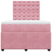 Pat box spring cu saltea, negru, 120x190 cm, catifea - WALTI WALTI