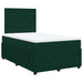 Pat box spring cu saltea, verde închis, 120x200 cm, catifea - WALTI WALTI