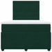 Pat box spring cu saltea, verde închis, 120x200 cm, catifea - WALTI WALTI