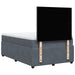 Pat box spring cu saltea, gri închis, 120x200 cm, catifea - WALTI WALTI