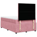 Pat box spring cu saltea, roz, 120x200 cm, catifea - WALTI WALTI