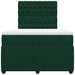 Pat box spring cu saltea, verde închis, 120x200 cm, catifea - WALTI WALTI