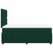 Pat box spring cu saltea, verde închis, 120x200 cm, catifea - WALTI WALTI