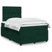 Pat box spring cu saltea, verde închis, 120x200 cm, catifea - WALTI WALTI