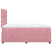 Pat box spring cu saltea, roz, 120x200 cm, catifea - WALTI WALTI