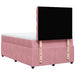 Pat box spring cu saltea, roz, 120x200 cm, catifea - WALTI WALTI