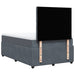Pat box spring cu saltea, gri închis, 120x200 cm, catifea - WALTI WALTI