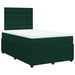 Pat box spring cu saltea, verde închis, 120x200 cm, catifea - WALTI WALTI