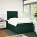 Pat box spring cu saltea, verde închis, 120x200 cm, catifea - WALTI WALTI