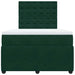 Pat box spring cu saltea, verde închis, 120x200 cm, catifea - WALTI WALTI