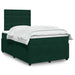 Pat box spring cu saltea, verde închis, 120x200 cm, catifea - WALTI WALTI