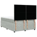 Pat box spring cu saltea, gri deschis, 140x190 cm, catifea - WALTI WALTI