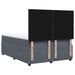 Pat box spring cu saltea, gri închis, 140x190 cm, catifea - WALTI WALTI