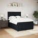 Pat box spring cu saltea, negru, 140x190 cm, catifea - WALTI WALTI