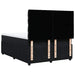 Pat box spring cu saltea, negru, 140x190 cm, catifea - WALTI WALTI