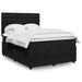 Pat box spring cu saltea, negru, 140x190 cm, catifea - WALTI WALTI
