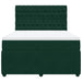 Pat box spring cu saltea, verde închis, 140x190 cm, catifea - WALTI WALTI