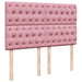 Pat box spring cu saltea, roz, 140x190 cm, catifea - WALTI WALTI
