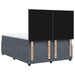 Pat box spring cu saltea, gri închis, 140x200 cm, catifea - WALTI WALTI