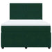 Pat box spring cu saltea, verde închis, 140x200 cm, catifea - WALTI WALTI